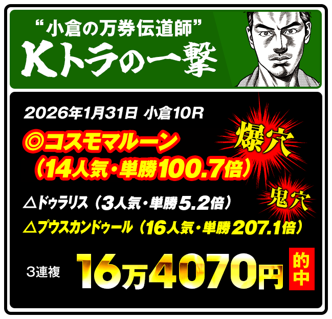 しあわせ万馬券・夢馬券・元祖万馬券サイト【暴露王】